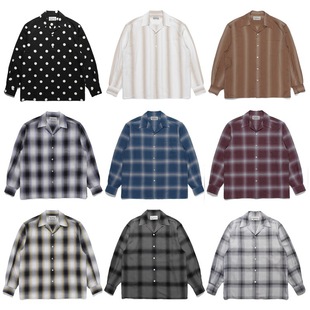 GUILTYPARTIES TIGER CHECK OPEN COLLAR ��y�l�y�������L���r��