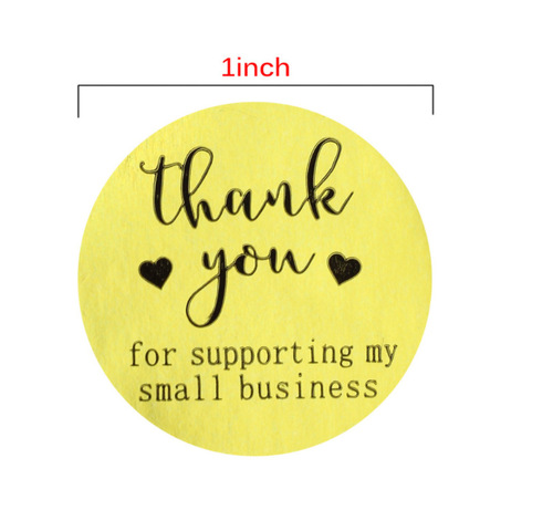Bulk Amazon Foreign Trade New Roll Golden Waterproof Self-Adhesive Heart Decorative Sticker Labels