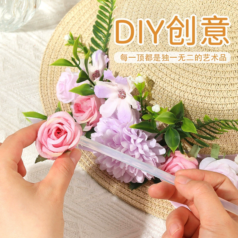 Материальный набор, кружевная шляпа для детского сада, DIY, французский стиль, подарок на день рождения