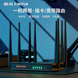 新讯4G免安装路由器CPE家用宿舍无线WiFi6室内办公专用无线宽带