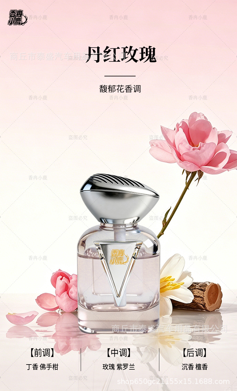 New Car Fragrance Perfume with a High-End Feel, Long-Lasting Scent, Light Luxury Fragrance, Light Scent Wholesale, Car Decoration, Odor Removal