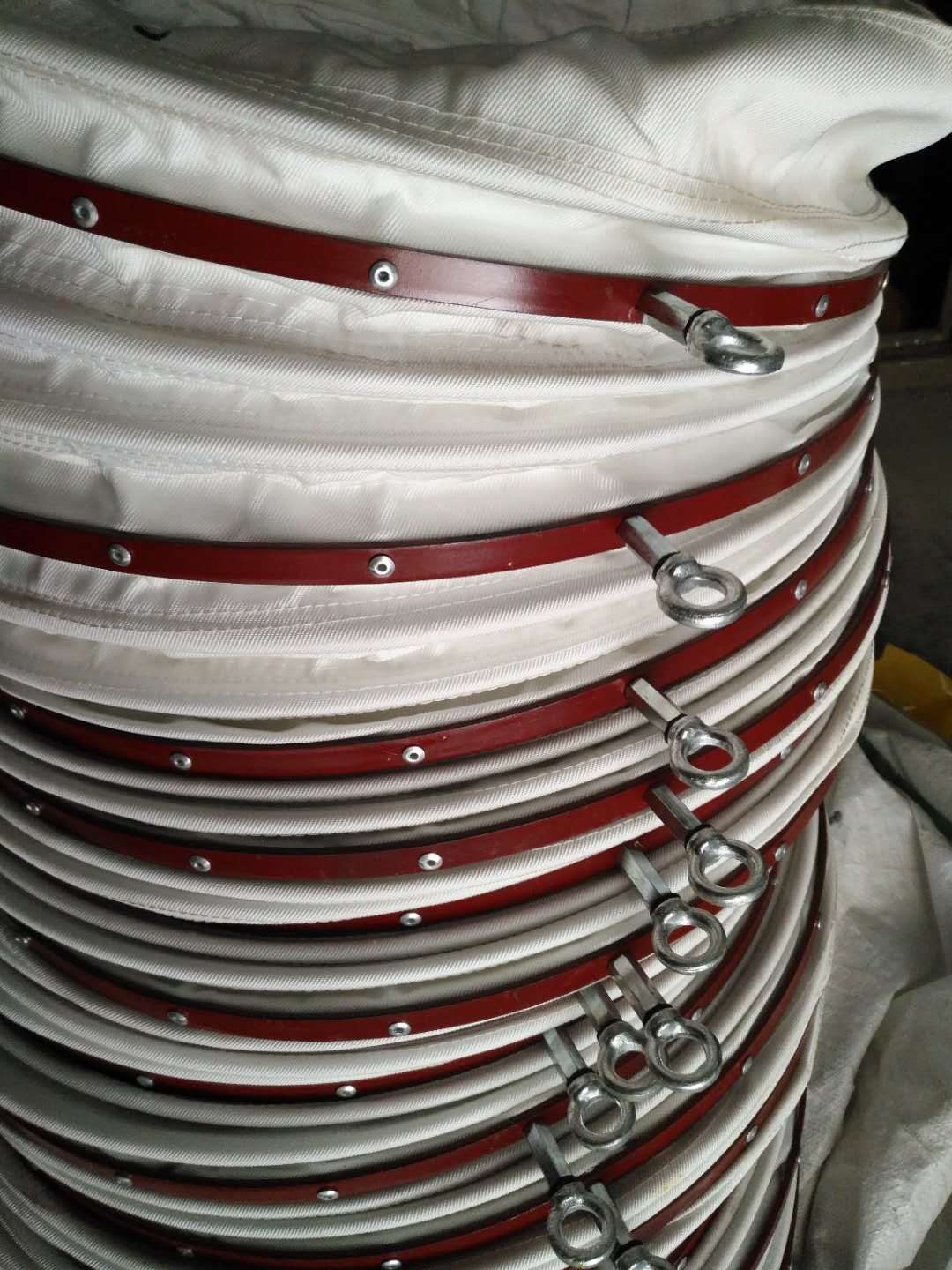 专 业生产帆布通风软连接大口径帆布伸缩软连接