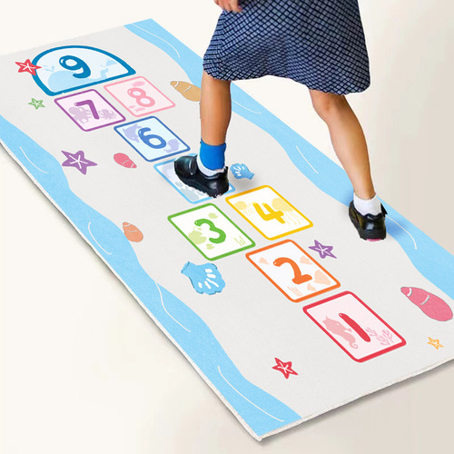 Cartoon children's room carpet, bedroom bedside blanket, living room game area, reading area chair, thickened household anti-slip floor mat