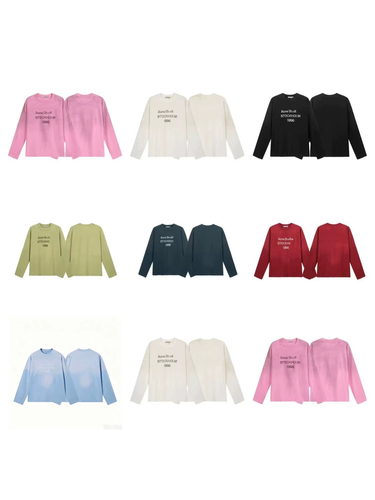 S26 Cross-Border Ac1996 Street Fashion American Trendy Brand Retro Distressed Patchwork Printed Round Neck Short-Sleeve T-Shirt Unisex