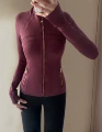 Plum purple gold zipper
