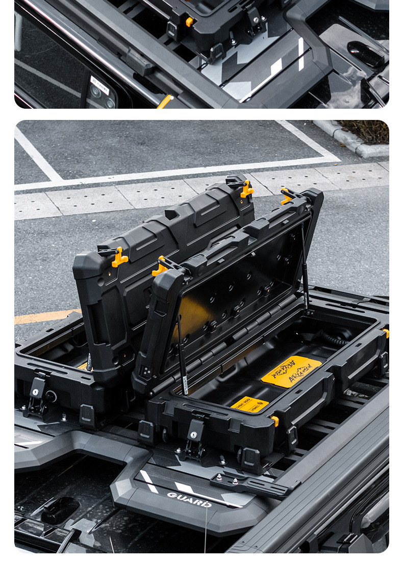 Explorer Car Roof Equipment Box, Off-Road Vehicle Modification Parts, Outdoor Expansion Roof Box, Car Storage Luggage Rack