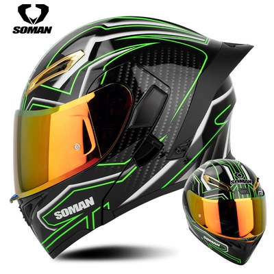 Motosiklet kaskı (dəbilqə) | helmet upgrade SM955S with color - bright-black-green-flowers-with-revo-red-gold-s