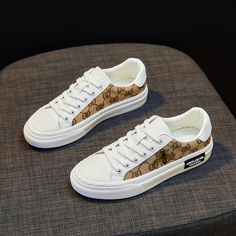 Canvas damesschoenen winter dunne ademende lage casual witte schoenen trendy mode bij veelzijdige sneakers_voghion.com