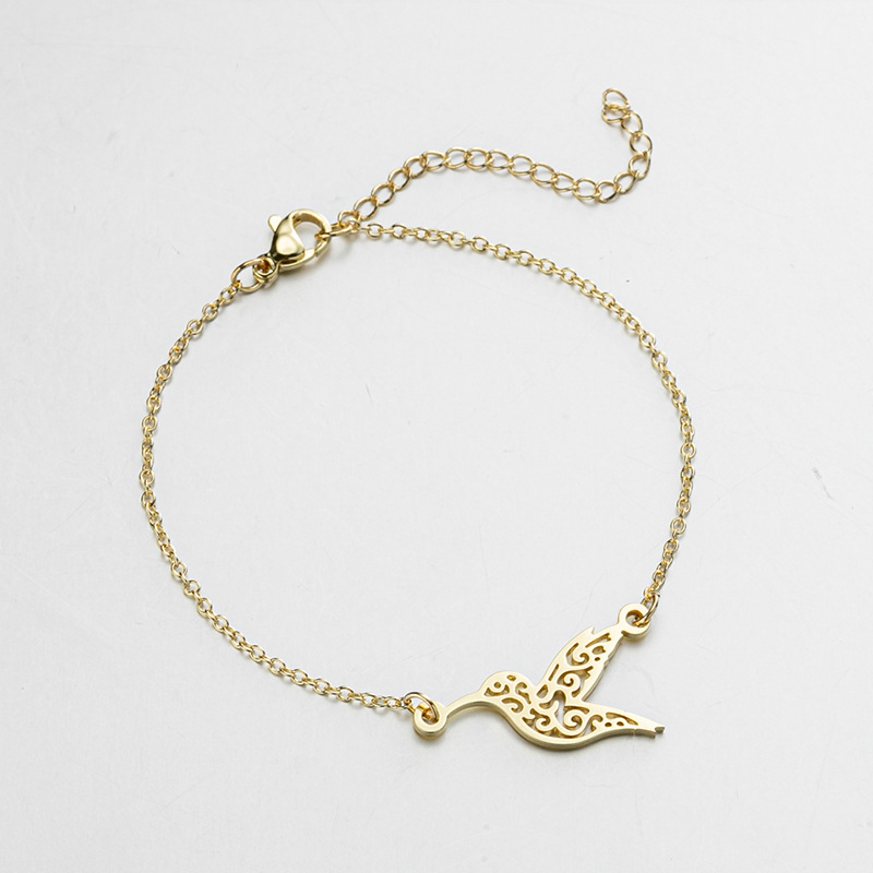 No Inlaid Inlay Material Bracelets Classification PVD Coated Real Gold Plated Animal 201 Stainless Steel Fashion Waterproof Non Tarnish 201 Stainless Steel Bracelets