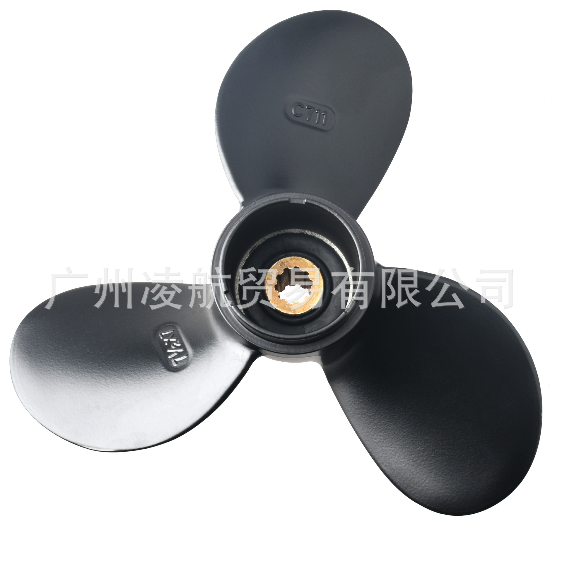 La hélice 58111-98651-019 es adecuada para el motor fuera de barco Suzuki 4 tiempos 4/5/6 caballos de fuerza 7-1/2*7