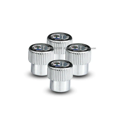 valve Car Tire Valve Caps - gear-model-color-apple-tree-silver-4-pieces