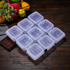 食品留樣盒酒店餐廳餐館食堂學校幼兒園食物樣品試吃盒四六八九格