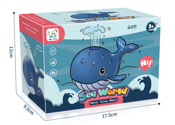 유도 물 스프레이 고래-블루 (영어 버전)