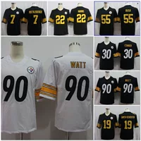 Футболка Steelers с вышивкой в стиле ретро, легендарная элитная версия второго поколения, фанатская версия, футболка 22 # 30 # 90