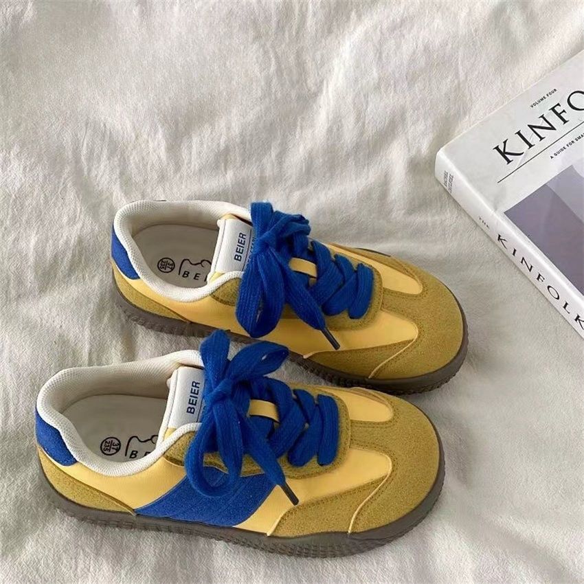 Primavera y otoño nuevo diseño de nicho universal zapatos de skate para mujeres 2024 zapatos de entrenamiento alemán de suela suave zapatos deportivos casuales para mujeres