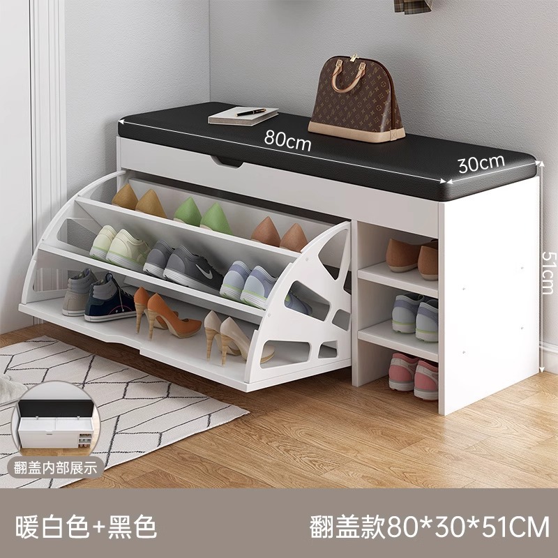 [신제품 티핑버킷 플립커버 + 서브그리드 스타일] 웜화이트 80*30*51cm