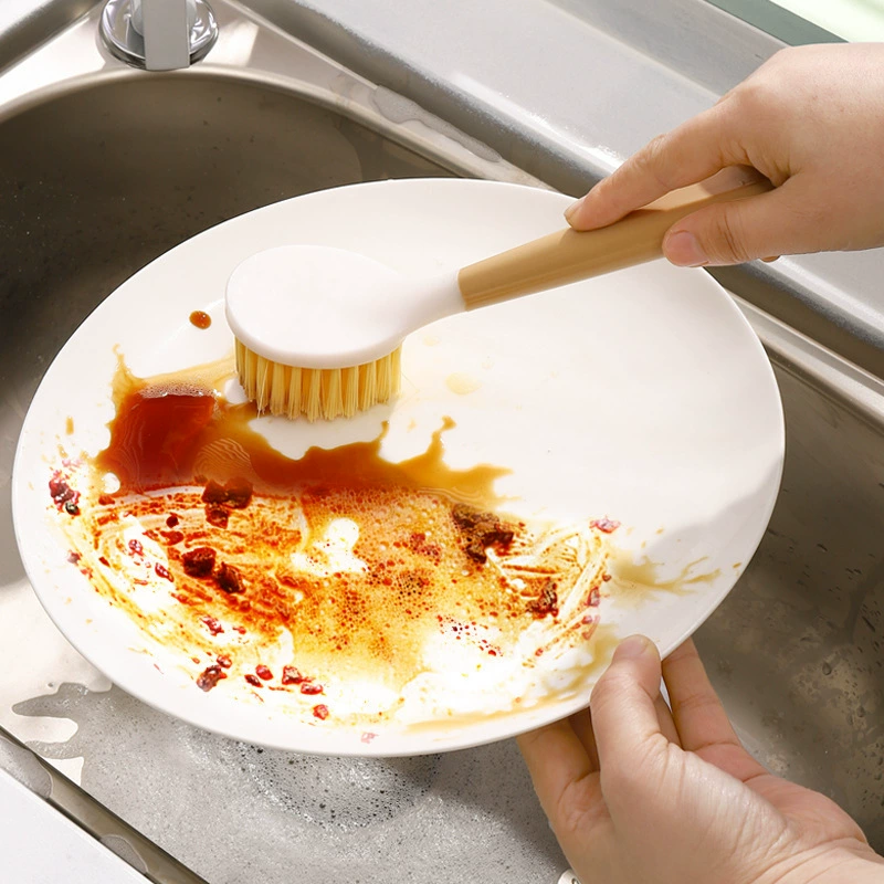 Имитация бука длинная ручка сизаловая щетка для посуды кухня многофункциональная кухонная щетка для мытья посуды без масла мытья посуды чистка посуды щетка для чистки посуды инструмент