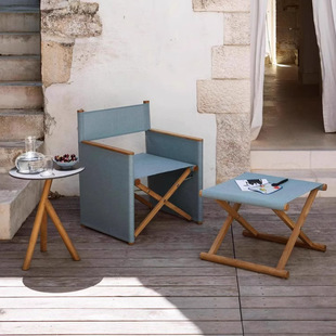 Nordic Outdoor Table and Chair Combination Designer Courtyard Garden Waterproof Dining Table Model House Villa Outdoor Terrace Furniture