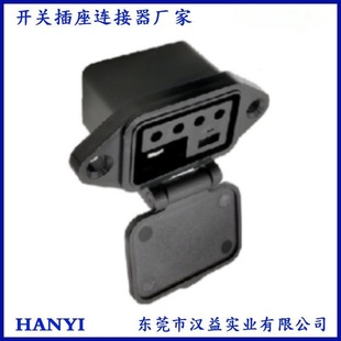 New National Standard 2+4 Female Plug 6Pin Electric Vehicle 6-Core Connector High-Power Energy Storage Battery 6P Female Socket 2+4