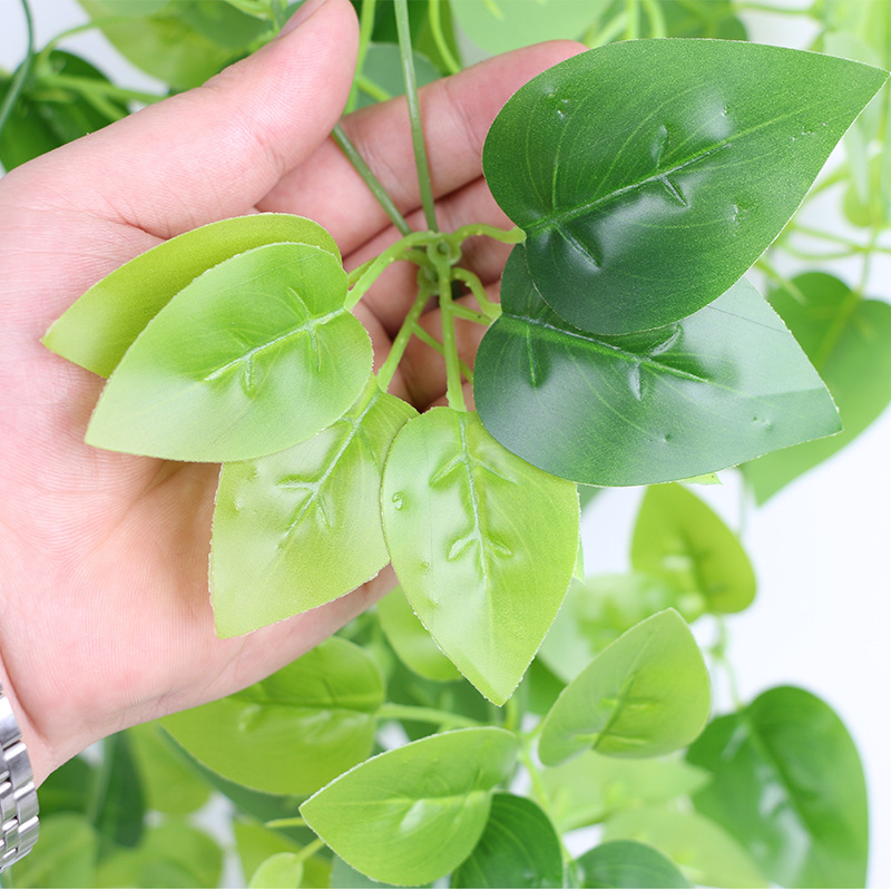 Cross-Border Exclusive Artificial Radish Hanging Fake Flower Vine Wall Indoor Green Plant Leaf Decoration_maomaolike.com