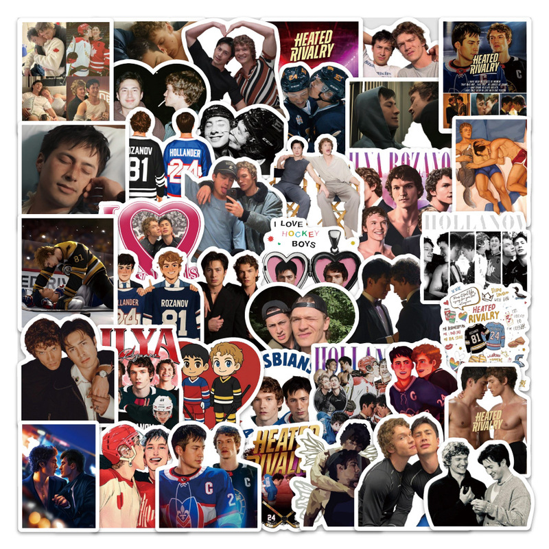 60 New Movie-Themed Heated Rivalry Cartoon Graffiti Stickers for Decorating Luggage and Cars, Wholesale 60 New Movie-Themed Heated Rivalry Cartoon Graffiti Stickers for Decorating Luggage and Cars, Wholesale
