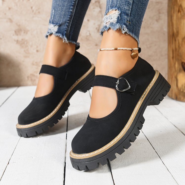 Cross-Border Foreign Trade Large Size Women's Shoes 2026 Summer New European and American Style Single-Strap Thick-Soled Women's Shoes Size 43 Independent Site Cross-Border Foreign Trade Large Size Women's Shoes 2026 Summer New European and American Style Single-Strap Thick-Soled Women's Shoes Size 43 Independent Site