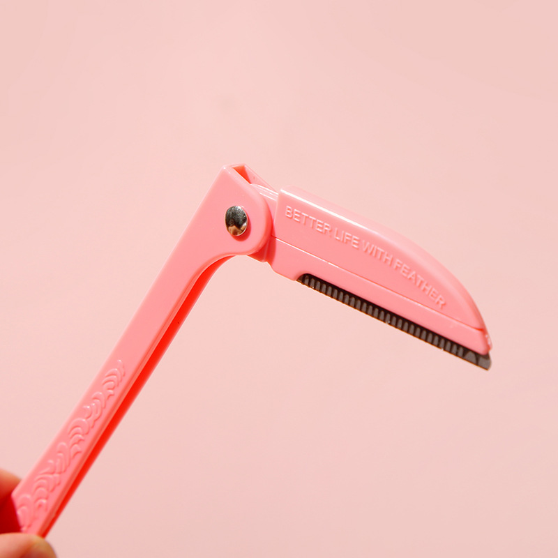 3 conjuntos de cuchillo de cejas de plástico afilado recto conjunto de cuchillo de cejas profesional cuchillo de cejas cortas cuchillo de cejas de belleza