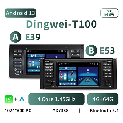 DVD Navigation — Bluetooth radio - t100-android-13-4-core-4g64g-7inch-model-a