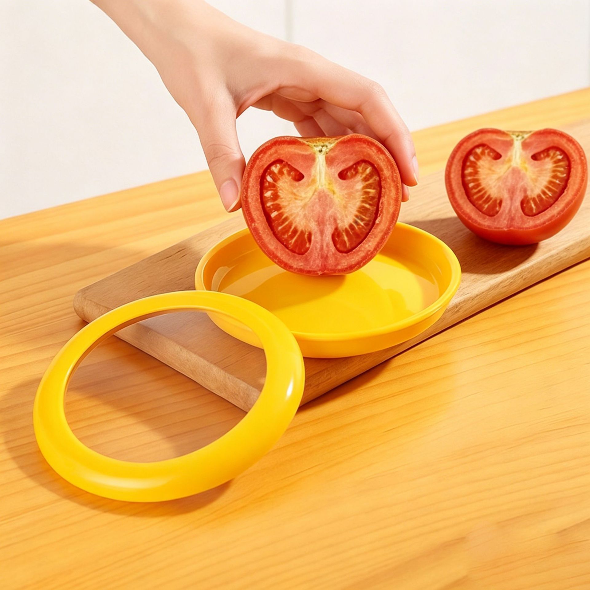Caja de frutas portátil transparente película limón aguacate caja de almacenamiento sellado casero caja independiente refrigerador