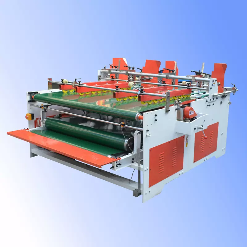 纸箱包装机械 糊盒机1800型 半自动双头糊盒机 双边胶胶