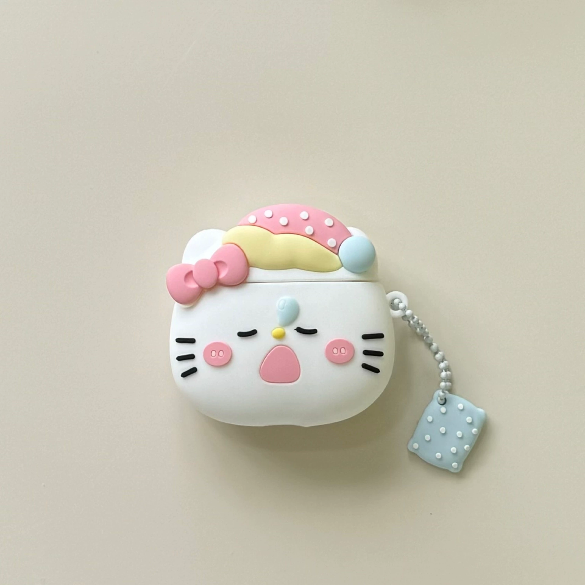 Милый слип KT кот подходит чехлу для AirPods Pro защитный чехол 1/2 поколения наушников Apple Bluetooth AirPods3