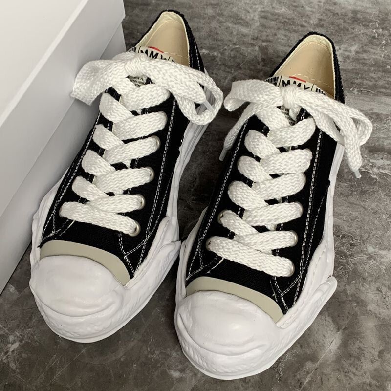 [Ready Stock] Mihara Kangyu Mmy Classic Distressed Dirty Shoes Thick-Soled Shawn Yue Canvas Shoes Ins Women's and Men's Shoes