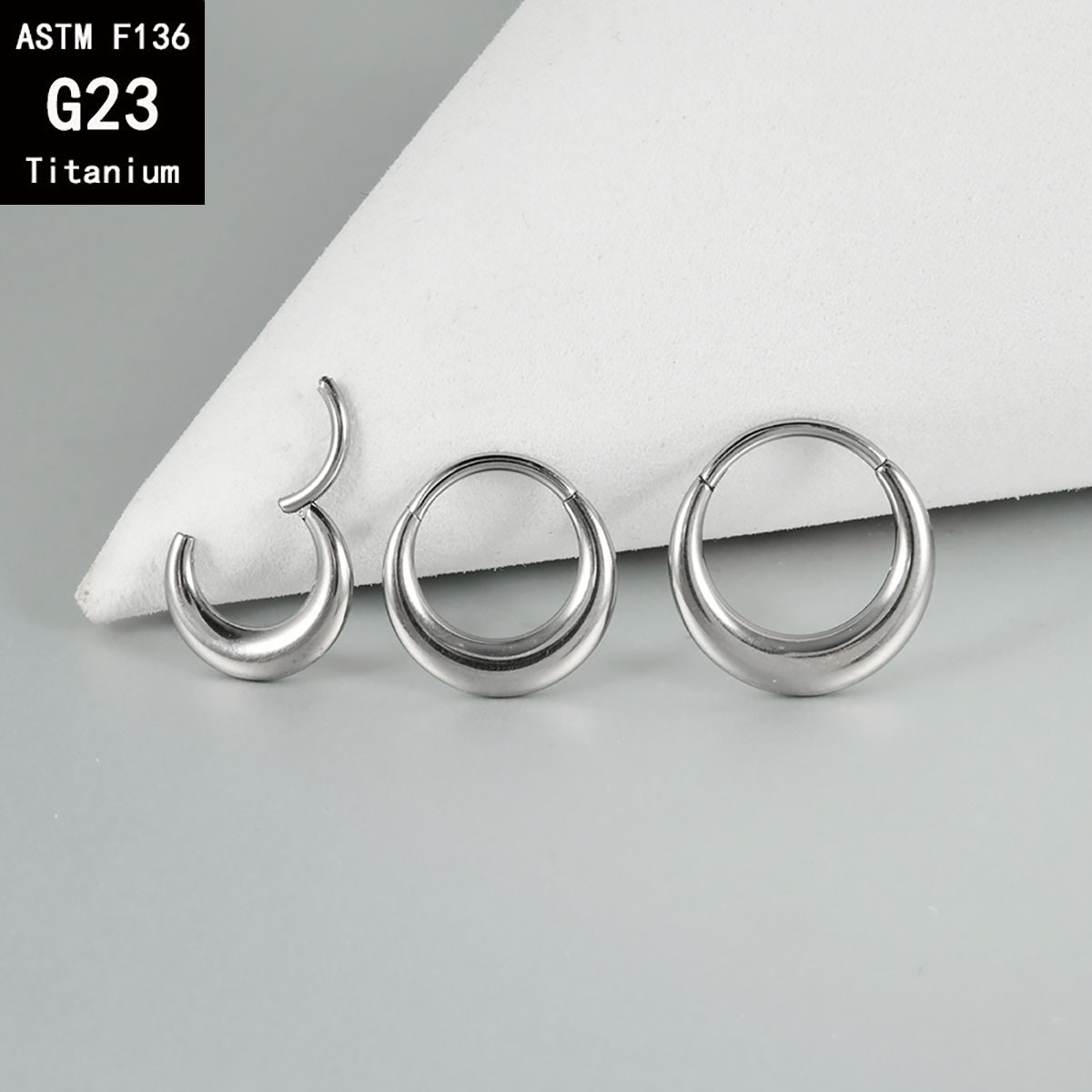 Labret piercing jewelry detail image