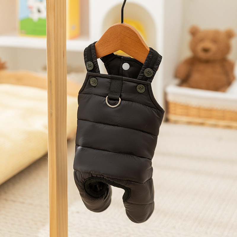 Otoño y invierno gatos lindos pantalones de cinturón de cuatro patas ropa de algodón perros calientes y gruesos ropa de gato de mascota tailandesa