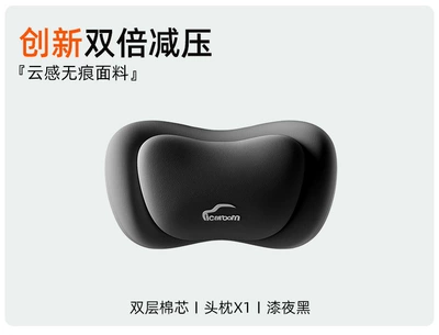 Headrest: Car Seat Cushion Cushion Neck - single-headrest-paint-night-black-i-563yg-b