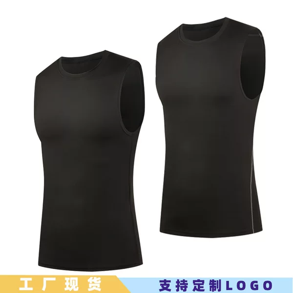 Factory spot sports quick-drying vest men's basketball base elastic sleeveless tights running training fitness clothing