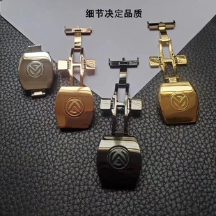 Applicable FM Frank mu watch buckle strap double-press butterfly buckle watch strap accessories stainless steel folding buckle 20mm