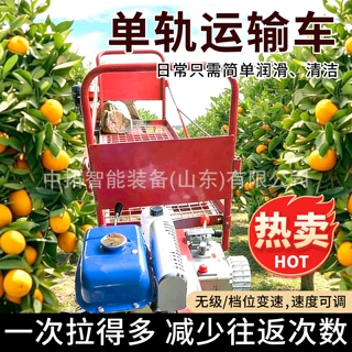 农用单轨运输车梯田上山载货单轨小火车山区果园单轨运输车