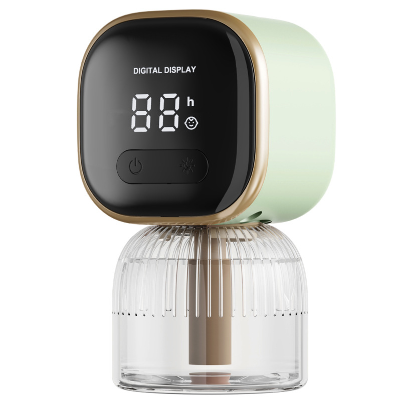 작은 사각형 스크린 디지털 디스플레이 모기 구충제 [타이밍] - 녹색 (모기 구충제는 포함되어 있지 않음)