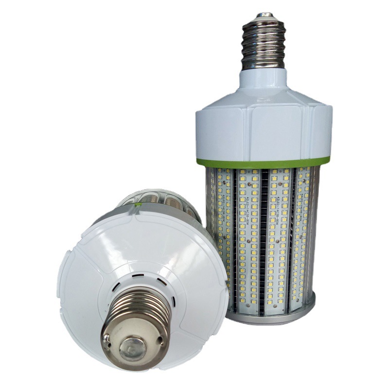 厂家LED玉米灯新款鳍片铝材大功率灯泡 80W宽压横流高亮工地商用