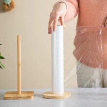 家用厨房楠竹纸巾架纸巾保鲜膜收纳架创意立式卫生卷纸神器懒人