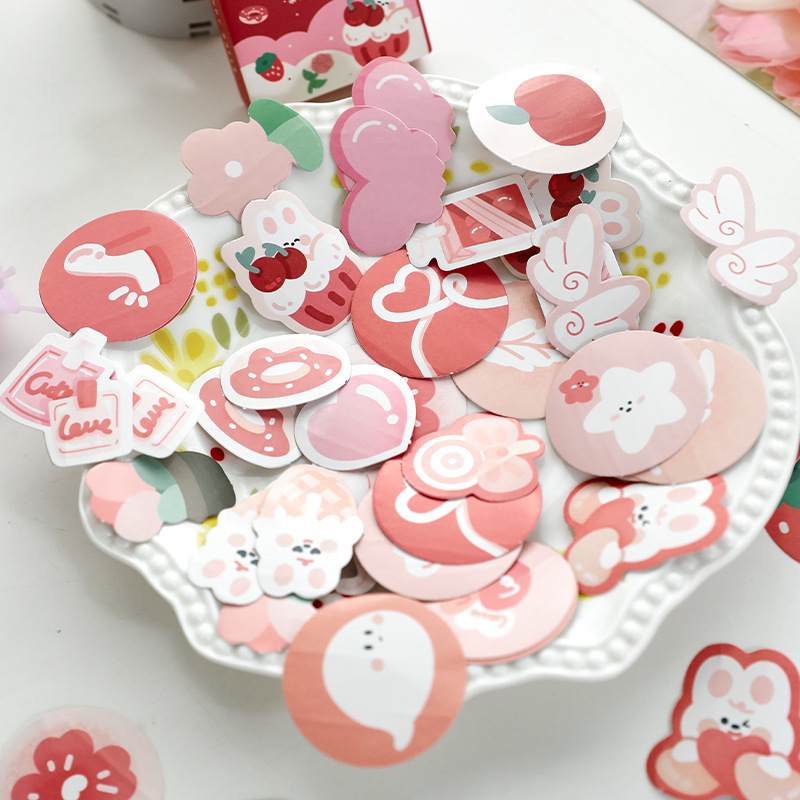 Set de pegatinas en caja de espuma temprana serie de notas de tiempo 300 hojas diario DIY decoración pegatinas de sellado