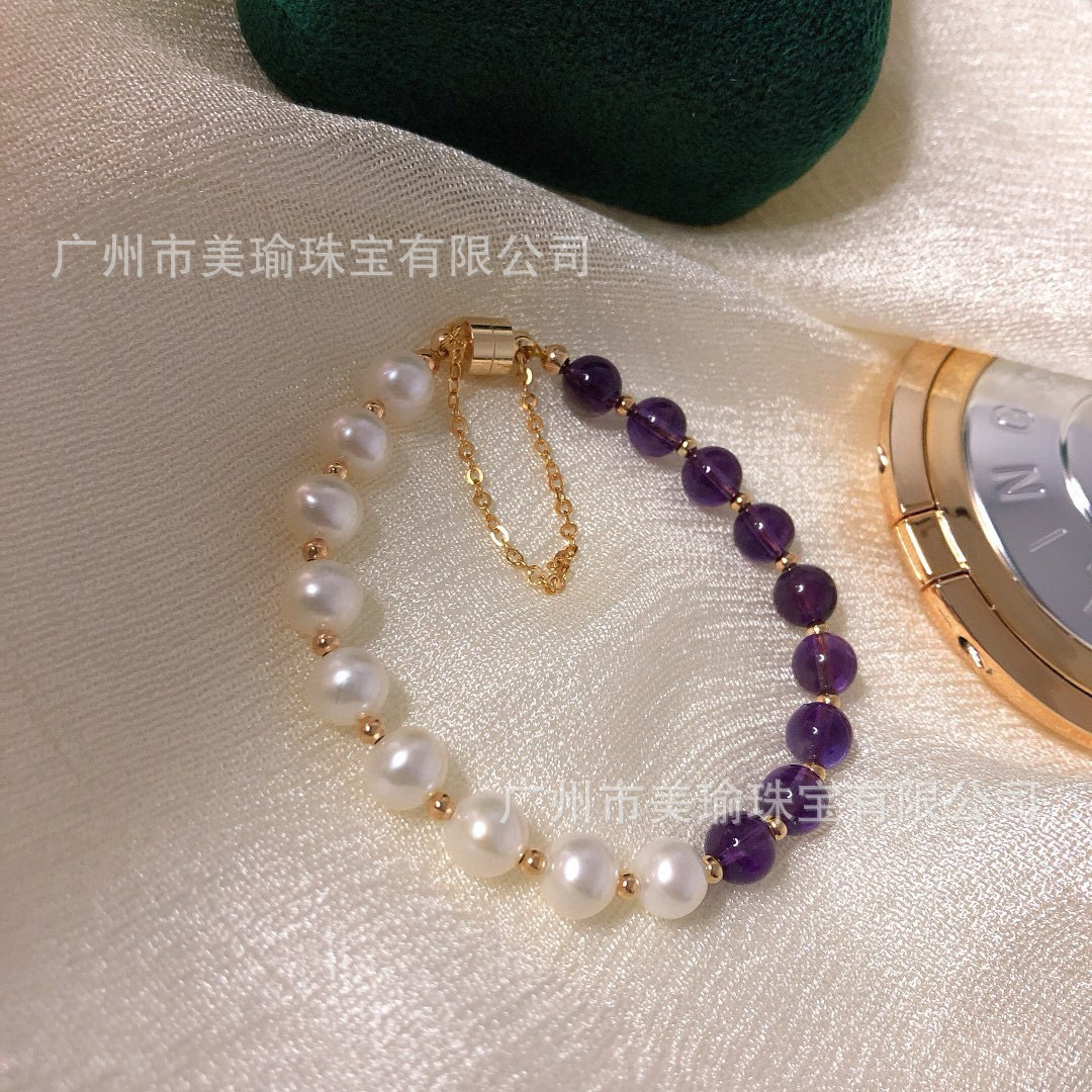Magnetic organic fashionable universal small design bracelet with…