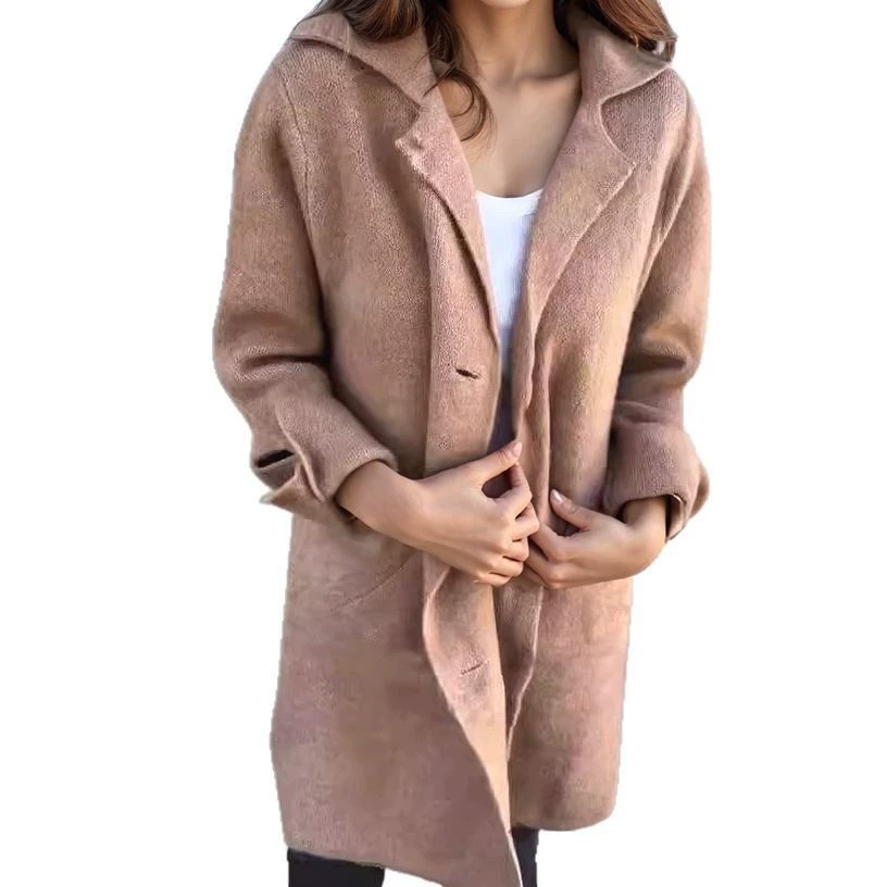 Демисезонный цветной кардиган-пиджак, для импорта, городской стиль