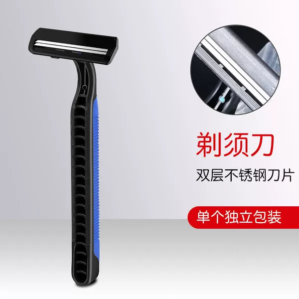 Blue handle shaving knife single support