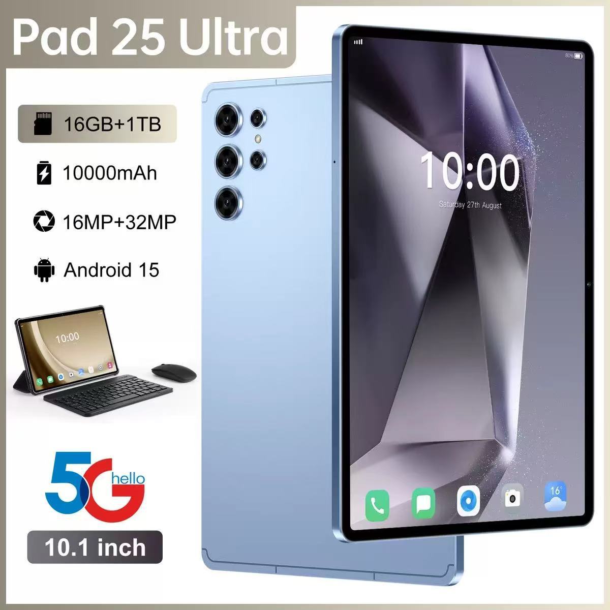 2026 Cross-border Factory Direct Supply 16+1TB Tablet Pad 25Ultra - Foreign Trade Spot Stock - Source Factory