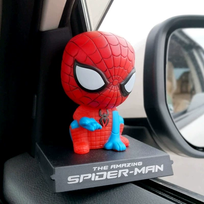 Merchandise, Foreign Trade Wholesale, Car ornaments - -shaking-head-and-squatting-spider-man