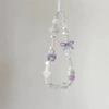 Purple house with bow, strap