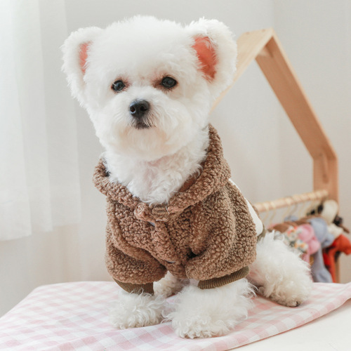 Pet dogs and cats clothing warm and comfortable Korean version sweatshirt