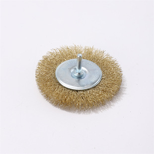 Rod Flat Handle Copper Wire Wheel Woodworking Polishing Deburring Brush Wood Steel Wire Grinding Head Custom Stainless Steel Wire Brush